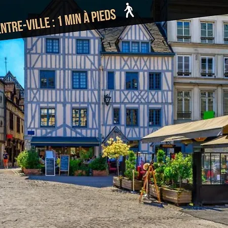 Charmante Maison De 4 Avec Salles De Bains Independantes Et Privee, Ideal Pour Travailler Et Pour Les Rouen